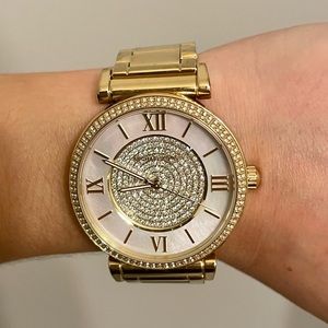 Michael Kors gold watch *petite wrist* (please read description!)